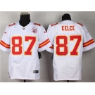 nike nfl jerseys kansas city chiefs #87 Travis Kelce white[Elite]