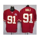 nike nfl jerseys kansas city chiefs #91 hali red[elite]