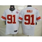 nike nfl jerseys kansas city chiefs #91 hali white[elite]