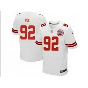 nike nfl jerseys kansas city chiefs #92 poe white[Elite]