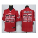 2015 new nike kansas city chiefs #25 charles red strobe jerseys[limited]