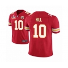 Kansas City Chiefs #10 Tyreek Hill Red 2021 Super Bowl LV Jersey