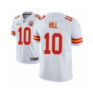 Kansas City Chiefs #10 Tyreek Hill White 2021 Super Bowl LV Jersey