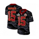 Kansas City Chiefs #15 Patrick Mahomes Camo Red Super Bowl LV Jersey