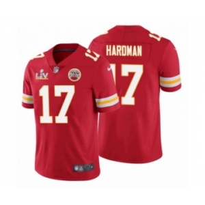 Kansas City Chiefs #17 Mecole Hardman Red 2021 Super Bowl LV Jersey