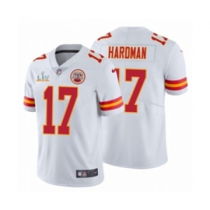 Kansas City Chiefs #17 Mecole Hardman White 2021 Super Bowl LV Jersey