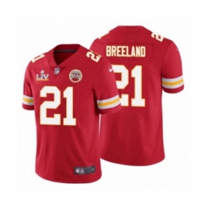 Kansas City Chiefs #21 Bashaud Breeland Red 2021 Super Bowl LV Jersey