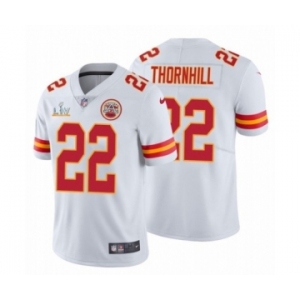 Kansas City Chiefs #22 Juan Thornhill White 2021 Super Bowl LV Jersey