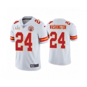 Kansas City Chiefs #24 DeAndre Washington White Super Bowl LV Jersey