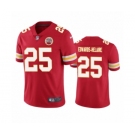 Kansas City Chiefs #25 Clyde Edwards-Helaire Red 2020 NFL Draft Vapor Limited Jersey