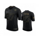 Kansas City Chiefs #27 Rashad Fenton Black 2020 Salute To Service Limited Jersey