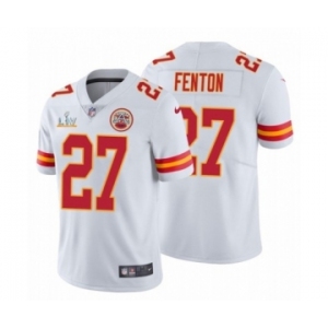 Kansas City Chiefs #27 Rashad Fenton White 2021 Super Bowl LV Jersey