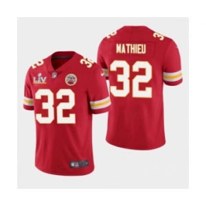 Kansas City Chiefs #32 Tyrann Mathieu Red 2021 Super Bowl LV Jersey