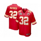 Kansas City Chiefs #32 Tyrann Mathieu Red Super Bowl LV Game Jersey