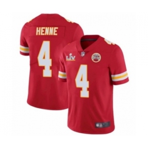 Kansas City Chiefs #4 Chad Henne Red 2021 Super Bowl LV Jersey