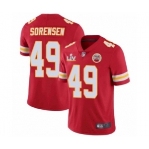 Kansas City Chiefs #49 Daniel Sorensen Red 2021 Super Bowl LV Jersey