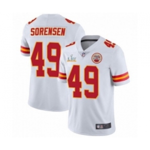 Kansas City Chiefs #49 Daniel Sorensen White 2021 Super Bowl LV Jersey