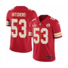 Kansas City Chiefs #53 Anthony Hitchens Red 2021 Super Bowl LV Jersey