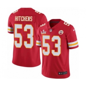 Kansas City Chiefs #53 Anthony Hitchens Red 2021 Super Bowl LV Jersey