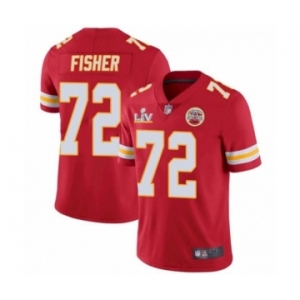 Kansas City Chiefs #72 Eric Fisher Red 2021 Super Bowl LV Jersey