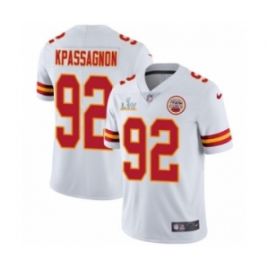 Kansas City Chiefs #92 Tanoh Kpassagnon White Super Bowl LV Jersey