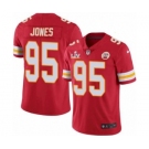 Kansas City Chiefs #95 Chris Jones Red 2021 Super Bowl LV Jersey