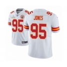 Kansas City Chiefs #95 Chris Jones White 2021 Super Bowl LV Jersey