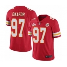 Kansas City Chiefs #97 Alex Okafor Red 2021 Super Bowl LV Jersey