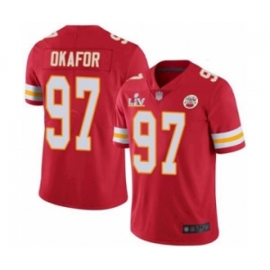 Kansas City Chiefs #97 Alex Okafor Red 2021 Super Bowl LV Jersey