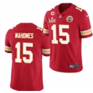 Men Kansas City Chiefs #15 Patrick Mahomes Red Super Bowl LV Limited Jersey （C patch ）