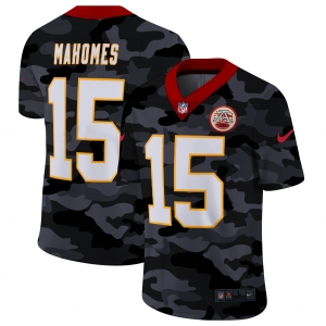 Men Nike Kansas City Chiefs #15 Mahomes 2020 Nike Camo Salute to Service Limited