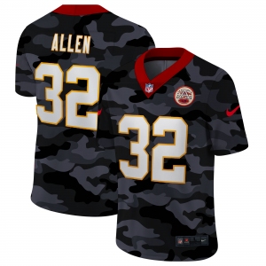 Men Nike Kansas City Chiefs #32 Allen 2020 Nike 2ndCamo Salute to Service Limited