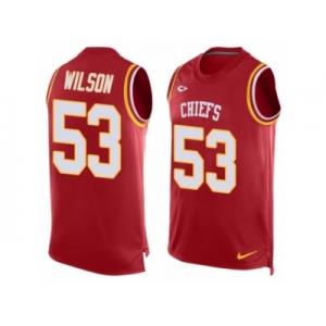 Men Nike Kansas City Chiefs #53 Ramik Wilson Limited Red Player Name & Number Tank Top NFL Jersey