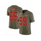 Men Nike Kansas City Chiefs #55 Dee Ford Limited Olive 2017 Salute to Service NFL Jersey