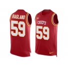 Men Nike Kansas City Chiefs #59 Reggie Ragland Limited Red Player Name & Number Tank Top NFL Jersey