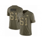 Men Nike Kansas City Chiefs #61 Mitch Morse Limited Olive Camo 2017 Salute to Service NFL Jersey