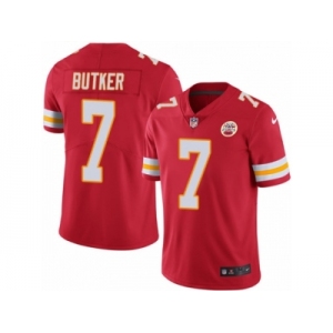 Men Nike Kansas City Chiefs #7 Harrison Butker Red Team Color Vapor Untouchable Limited Player NFL Jersey