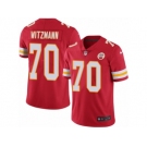 Men Nike Kansas City Chiefs #70 Bryan Witzmann Red Team Color Vapor Untouchable Limited Player NFL Jersey