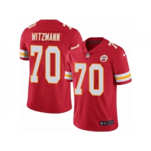 Men Nike Kansas City Chiefs #70 Bryan Witzmann Red Team Color Vapor Untouchable Limited Player NFL Jersey