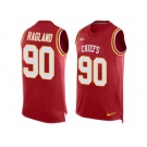 Men Nike Kansas City Chiefs #90 Reggie Ragland Limited Red Player Name & Number Tank Top NFL Jersey