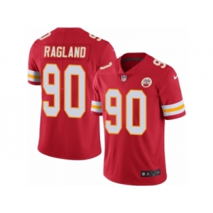 Men Nike Kansas City Chiefs #90 Reggie Ragland Red Team Color Vapor Untouchable Limited Player NFL Jersey