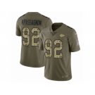 Men Nike Kansas City Chiefs #92 Tanoh Kpassagnon Limited Olive Camo 2017 Salute to Service NFL Jersey