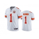 Men's Kansas City Chiefs #1 Jerick McKinnon White Vapor Untouchable Limited Stitched Football Jersey