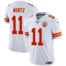 Men’s Kansas City Chiefs #11 Carson Wentz White Vapor Untouchable Limited Football Stitched Jersey