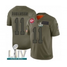 Men's Kansas City Chiefs #11 Demarcus Robinson Limited Olive 2019 Salute to Service Super Bowl LIV Bound Football Jersey