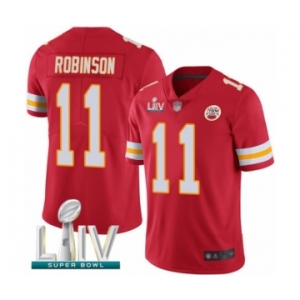 Men's Kansas City Chiefs #11 Demarcus Robinson Red Team Color Vapor Untouchable Limited Player Super Bowl LIV Bound Football Jersey