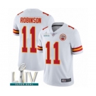 Men's Kansas City Chiefs #11 Demarcus Robinson White Vapor Untouchable Limited Player Super Bowl LIV Bound Football Jersey