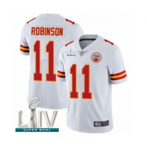 Men's Kansas City Chiefs #11 Demarcus Robinson White Vapor Untouchable Limited Player Super Bowl LIV Bound Football Jersey