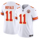 Men's Kansas City Chiefs #11 Jalen Royals White 2025 Draft F.U.S.E. Vapor Untouchable Limited Football Stitched Jersey