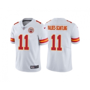 Men's Kansas City Chiefs #11 Marquez Valdes-Scantling White Vapor Untouchable Limited Stitched Football Jersey